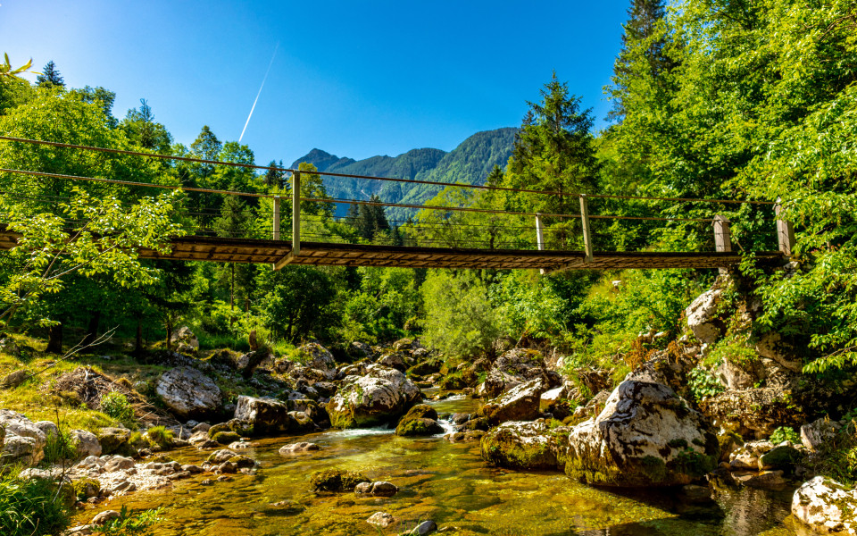 Soča-Tal in der N&auml;he der Julischen Alpen - Slowenien 