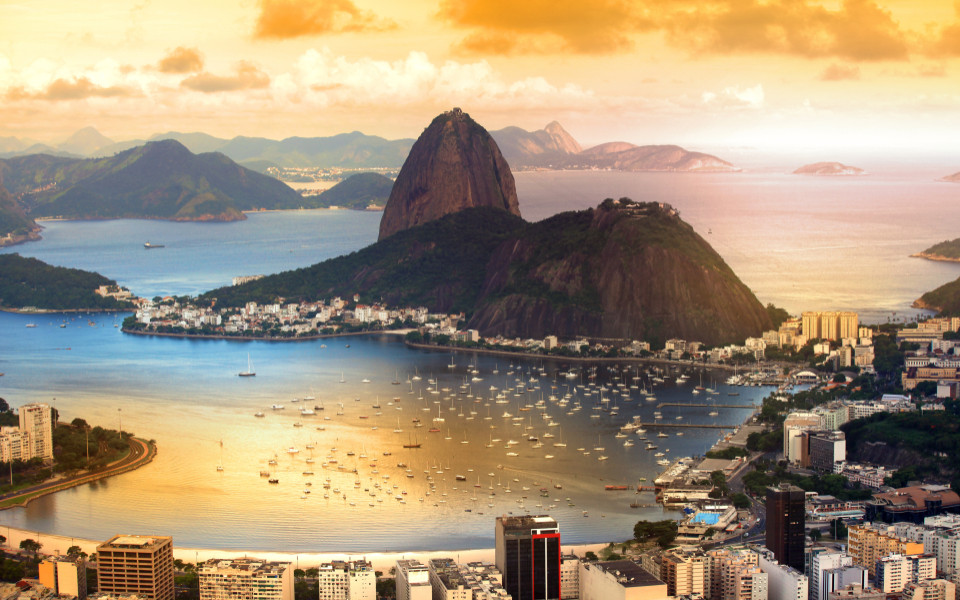 Rio de Janeiro bei Sonnenuntergang